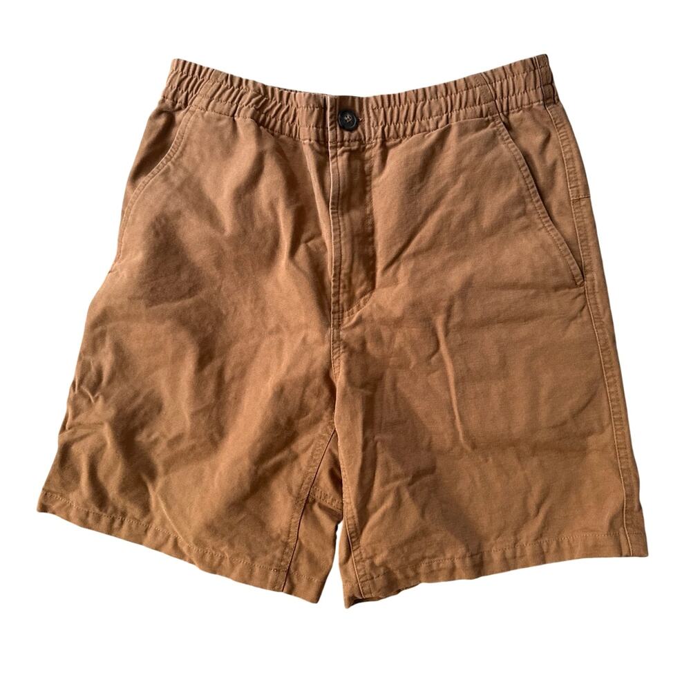 A.P.C. Casual Elastic Waist Camel Shorts Size Medium Cotton Casual